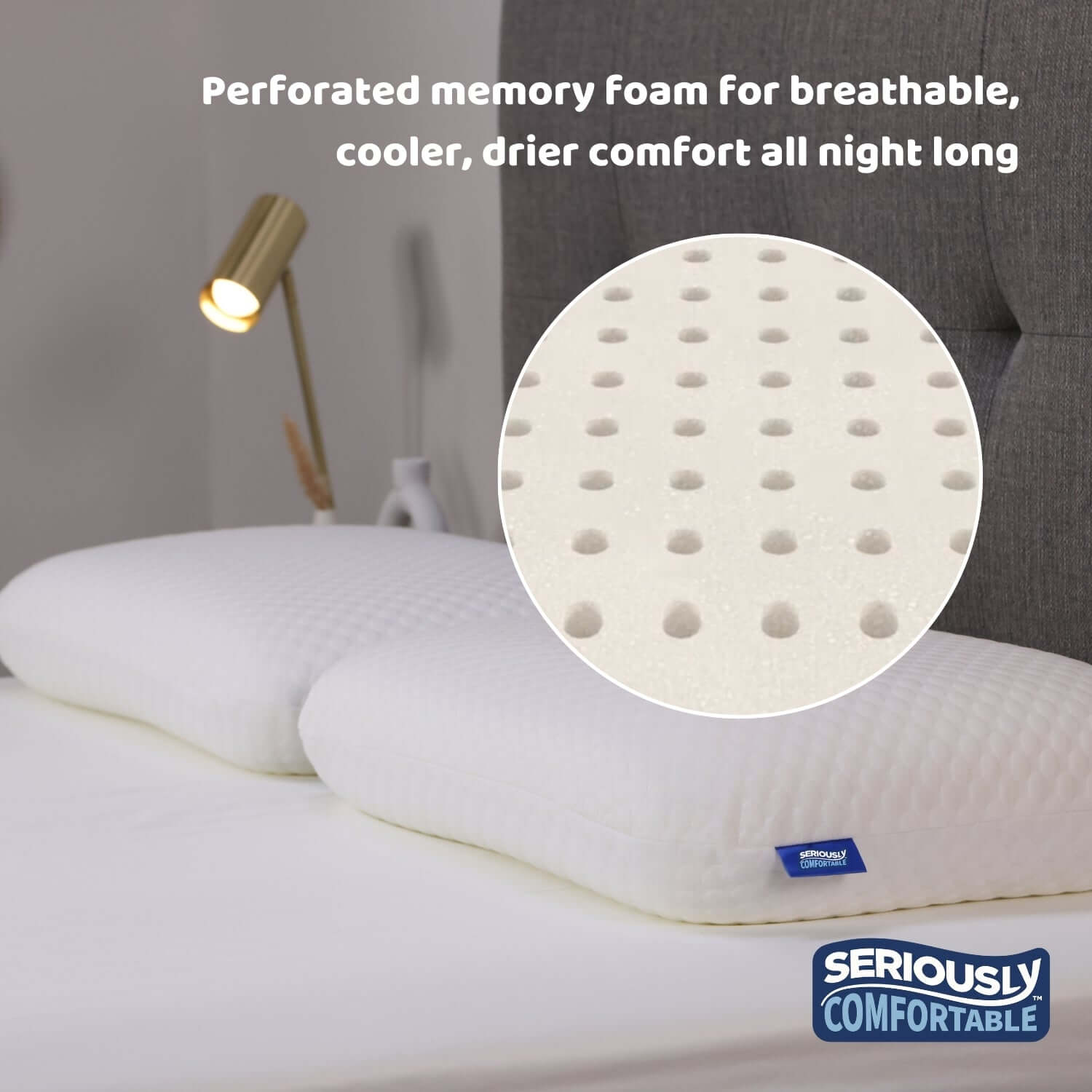 Cool & Cosy Memory Foam Side Sleeper Pillow