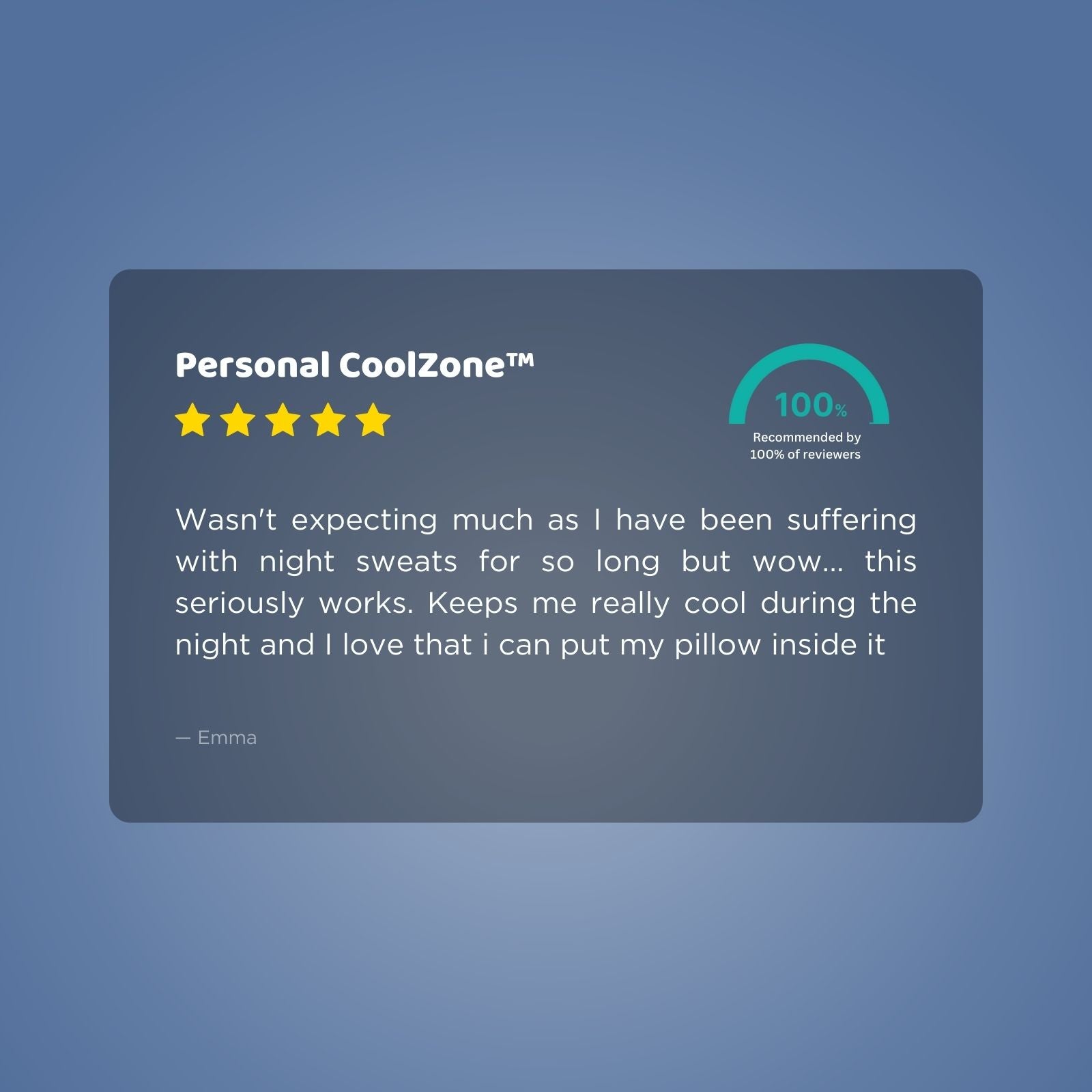 Seriously Comfortable Personal CoolZone™