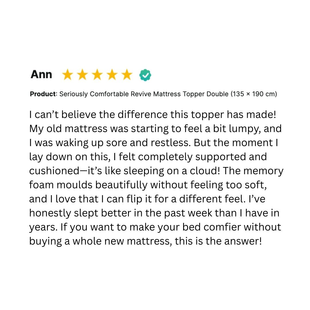 Revive Pain Relief Mattress Topper