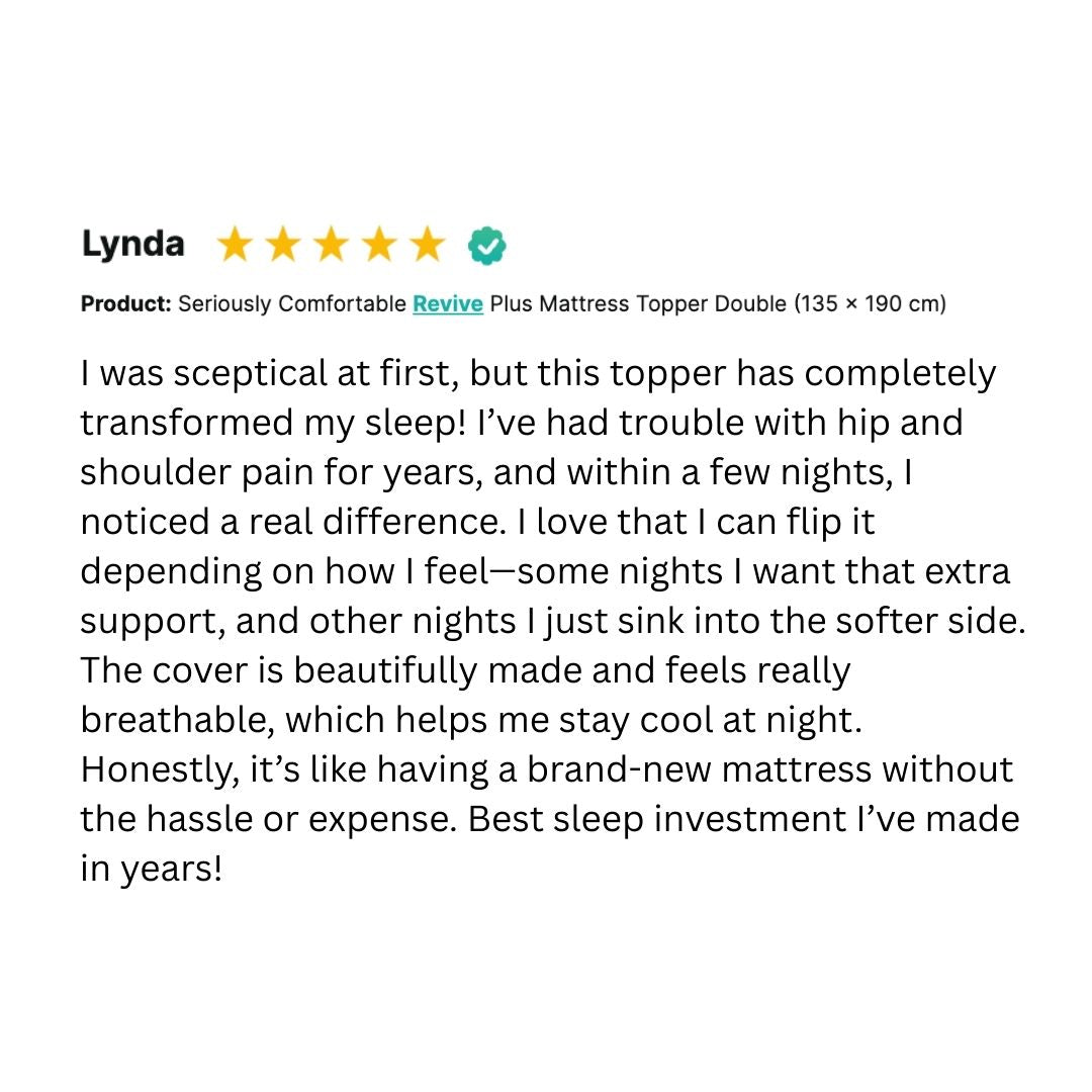 Revive Plus Pain Relief Mattress Topper
