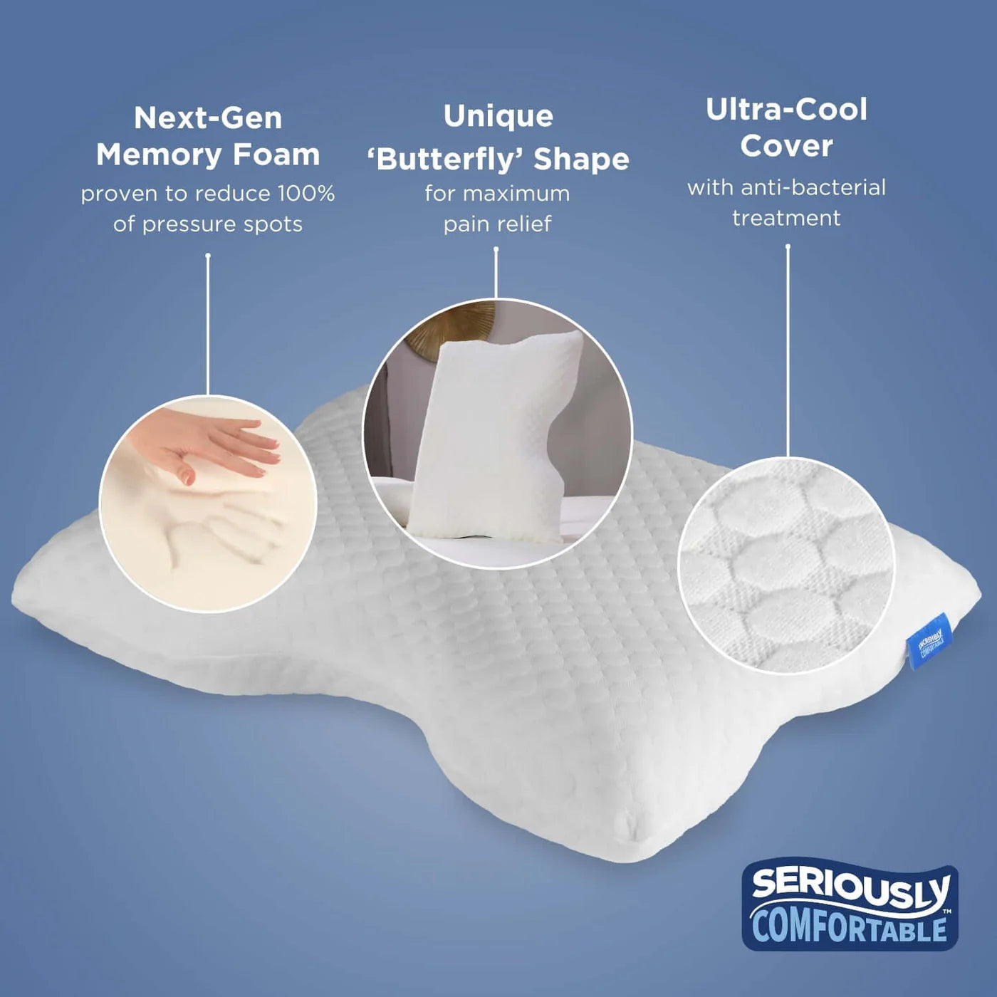 Cool & Cosy Ergo Pain Relief Pillow