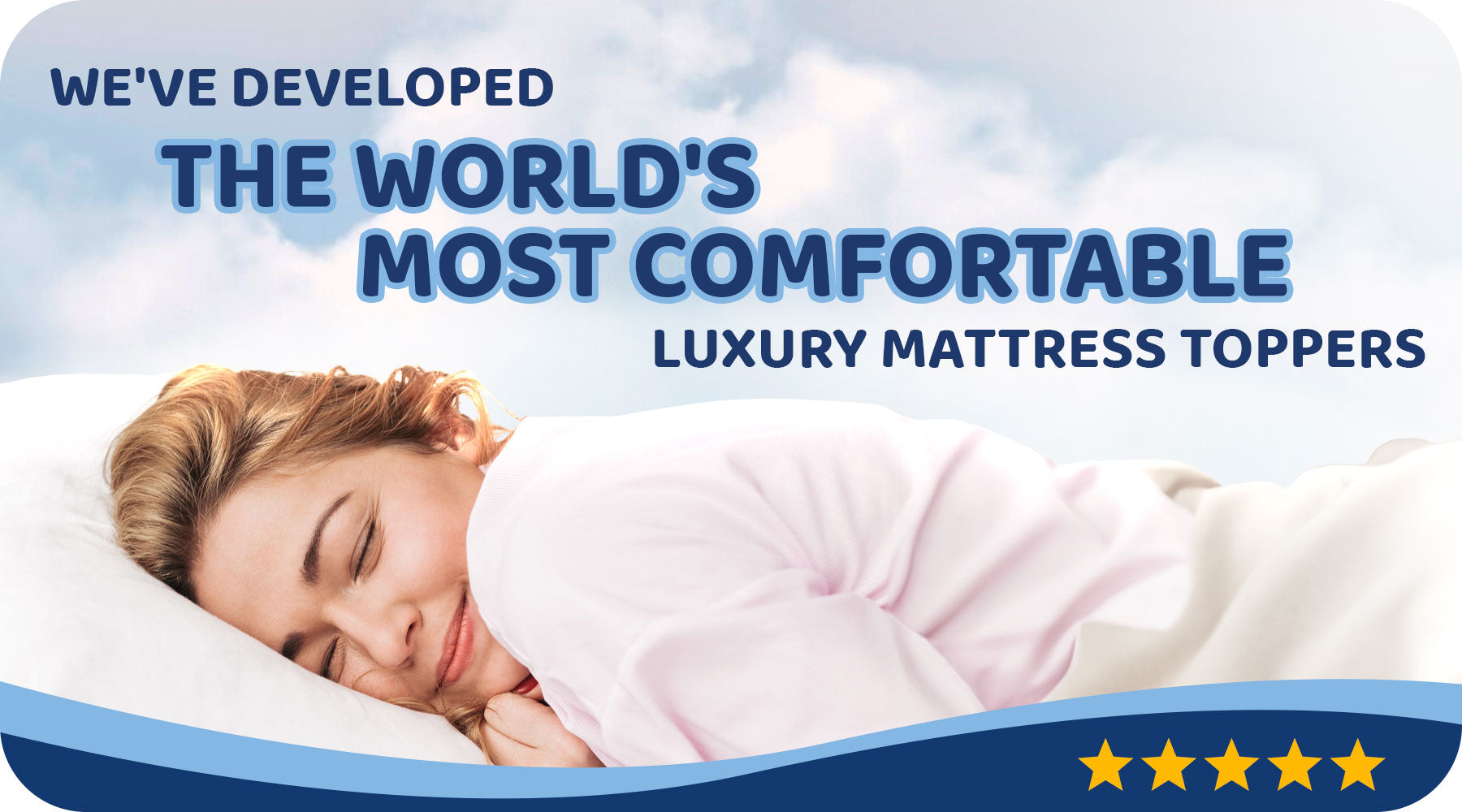 Our Seriously Comfortable luxury mattress toppers are the worlds most comfortable and 5 star quality all round