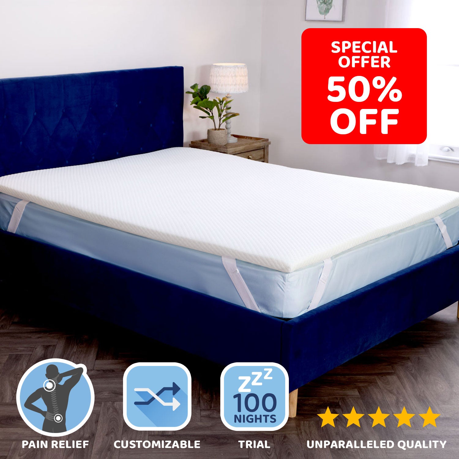 Seriously Comfortable Revive mattress topper