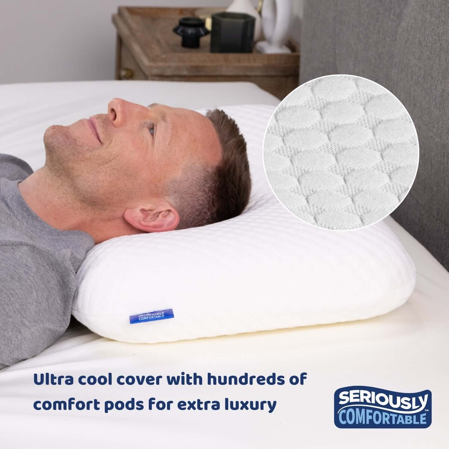 Cool & Cosy Memory Foam Side Sleeper Pillow