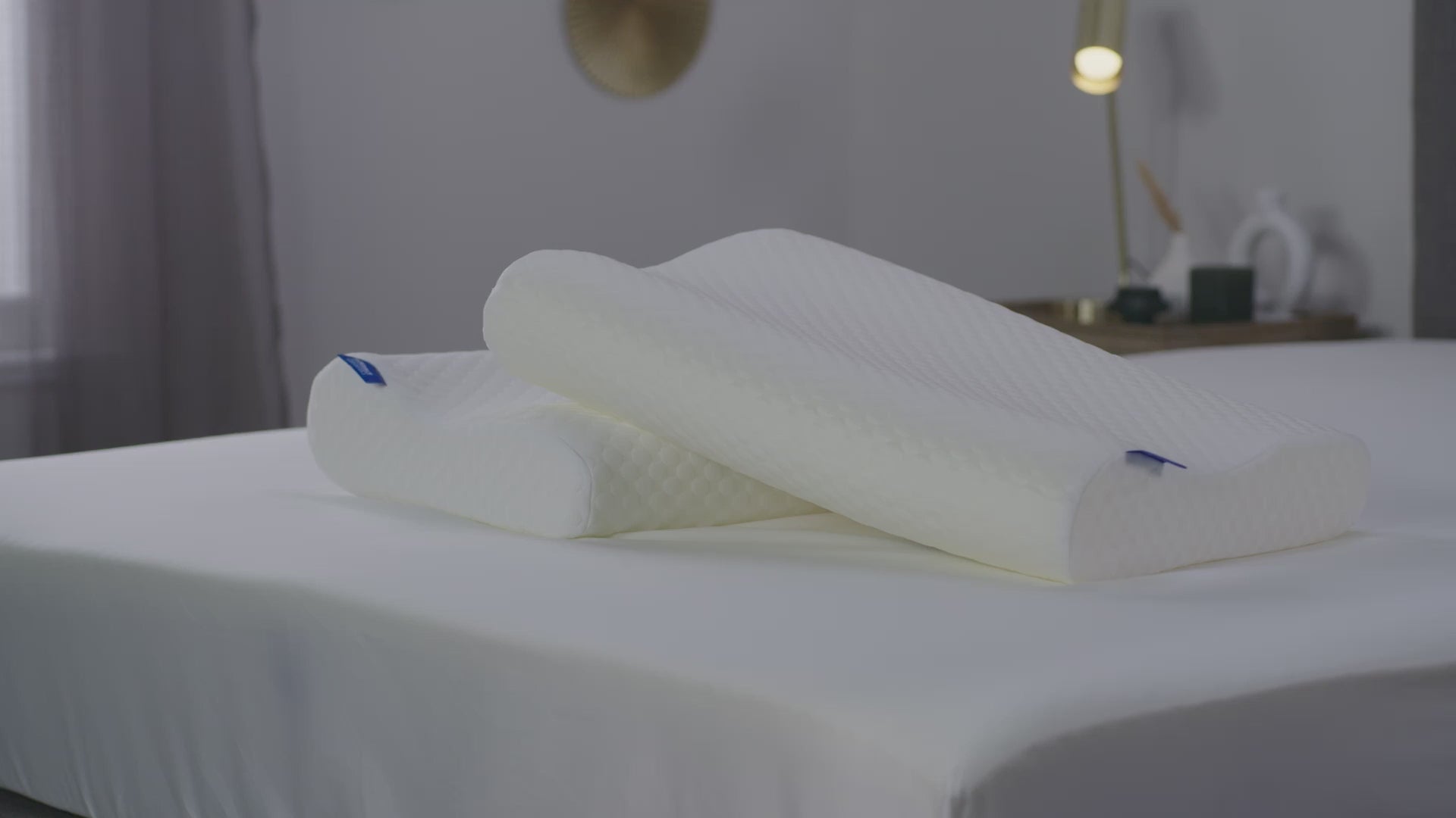 An informational video showing you the benefits of the Seriously Comfortable Anatomic Comfort pillow including its next generation memory foam and its unique anatomic shape improving spine alignment 