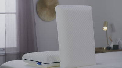 An informational video showing you the benefits of the Seriously Comfortable Revolution Comfort pillow including its next generation memory foam and its its reversible sides for maximum comfort 